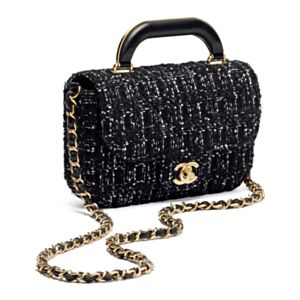 Chanel Mini Flap Bag With Top Handle AS5805 Black
