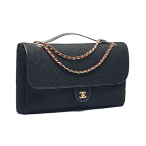 Chanel Maxi Flap Bag With Top Handle AS5852 Black