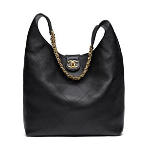 Chanel Large Hobo Handbag AS5410 Black