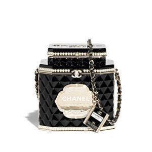 Chanel Tea Box Minaudiere AS4954 Black