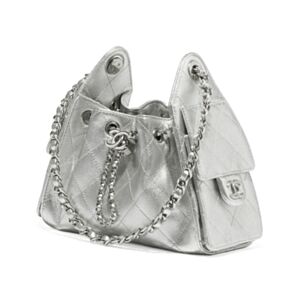 Chanel 25 Mini Bag AS5631 Silver