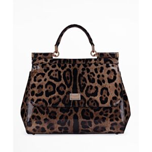 Dolce Gabbana Large Sicily Handbag Coffee