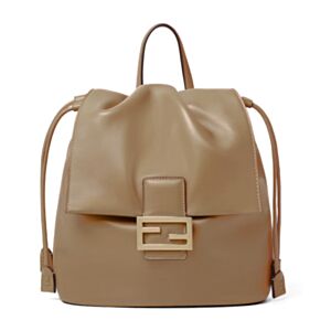 Fendi Cappuccino Leather Backpack 8BZ057