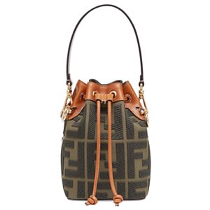 Fendi Mon Tresor Canvas Mini Bag 8BS010 Coffee