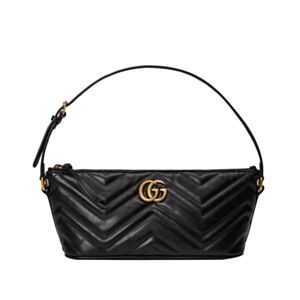 Gucci GG Marmont Shoulder Bag 739166 Black