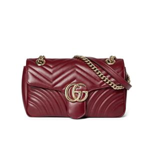 Gucci GG Marmont Small Shoulder Bag 443497 Mauve