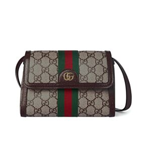 Gucci Ophidia Mini Shoulder Bag Dark Coffee
