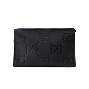 Gucci Super Double G Medium Clutch 739490 Black