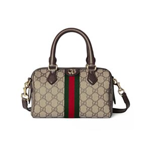 Gucci Ophidia Small Boston Bag Dark Coffee