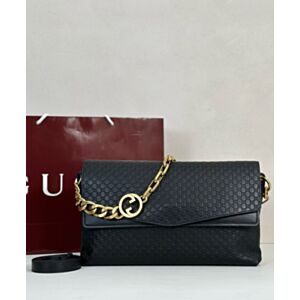 Gucci Large Shoulder Bag With Chain 857362 Black