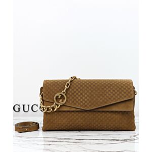 Gucci Large Shoulder Bag With Chain 857362 Coffee