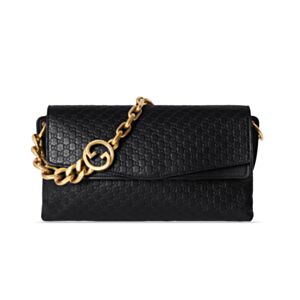 Gucci Medium Shoulder Bag With Chain 857622 Black