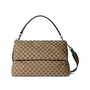 Gucci GG Canvas Large Crossbody Bag 821616 Coffee