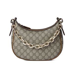 Gucci GG Emblem Medium Shoulder Bag 815409 Coffee