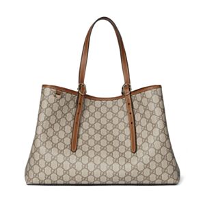 Gucci GG Emblem Large Tote Bag 815213 Coffee