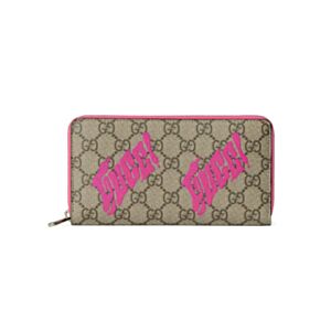 Gucci GG Monogram series printed all zipper style