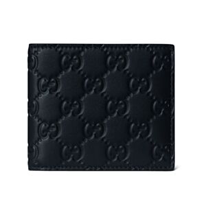 Gucci GG Emblem Series Bi-Fold Wallet Black