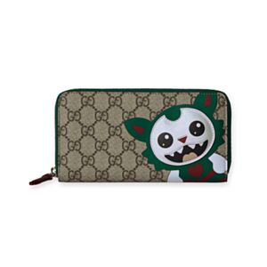 Gucci Besties Series Full-Zip Wallet Green