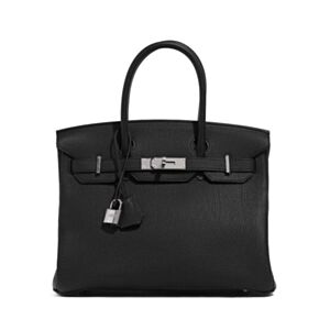 Hermes Birkin 30 Togo Leather Bag Black