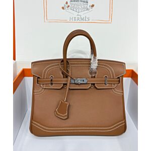 Hermes Birkin Ghillies 30 In Tadelakt Leather Handbag