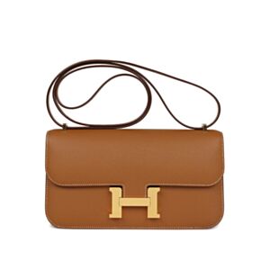 Hermes Constance Elan Long Clutch Etoupe Epsom