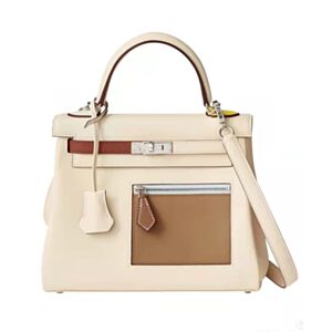 Hermes Kelly Bag 25 Swift Leather Cream