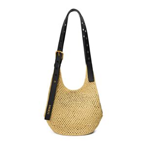 Loewe Small Punch Hole Hobo Bag Apricot