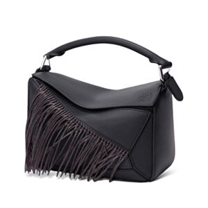 Loewe Fringe Small Puzzle Bag In Classic Calfskin A510S21