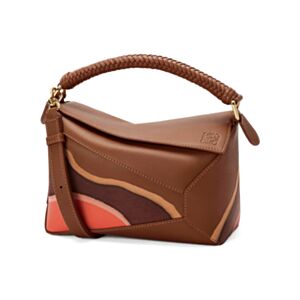 Loewe Small Puzzle Edge Landscape Bag In Nappa Calfskin