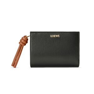 Loewe Knot Compact Wallet In Shiny Nappa Calfskin