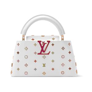 Louis Vuitton LV x TM Capucines East-West Mini M27636 White