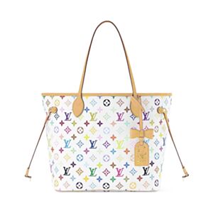 Louis Vuitton LV x TM Neverfull MM M27787 White