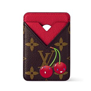 Louis Vuitton x Takashi Murakami Cherry Porte-Cartes Magnet M14562 Red