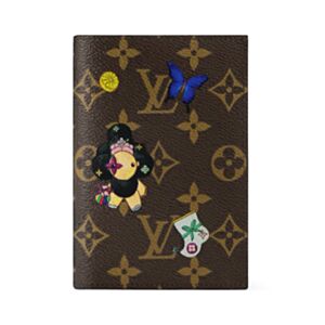 Louis Vuitton Couverture Passport Vivienne Passport Wallet M26627 Pink