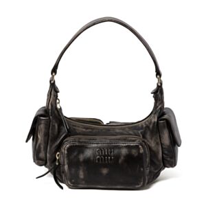 Miumiu Nappa Leather Pocket Bag Black