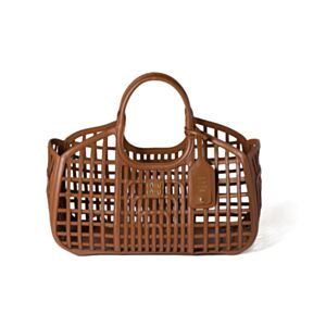 Miumiu Large Leather Basket 5BA293 Coffee