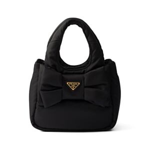 Prada Padded Re-Nylon Mini-bag With Bow 1BA359 Black