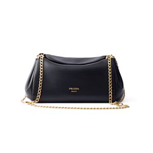 Prada Doux Medium Leather Shoulder Bag 1BD395