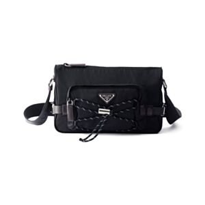Prada Speedrock Re-Nylon and Leather Shoulder Bag