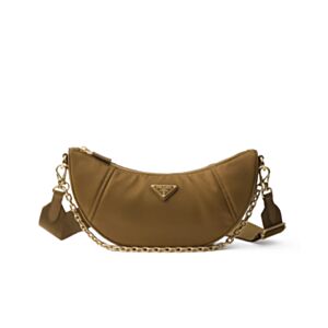 Prada Demi-lune Re-Nylon Shoulder Bag 1BH222