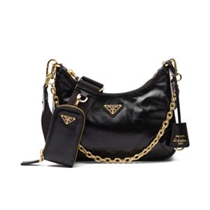 Prada Re-Edition 2005 Leather Bag 1BH204 Black