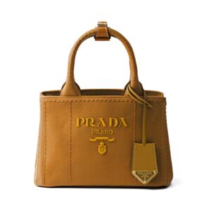 Prada Jardiniere Cotton Canvas Mini Handbag