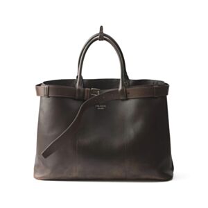 Prada Buckle Nappa Leather Bag With Belt 2VG126 Dark Coffee