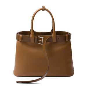 Prada Buckle Large Leather Handbag With Belt 1BA416 