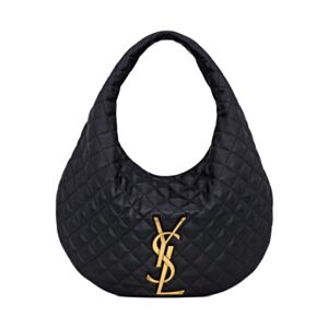 Saint Laurent Icare Hobo In Quilted Nappa 858160 Black