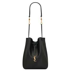 Saint Laurent Paris Vii Pochon In Lambskin Black