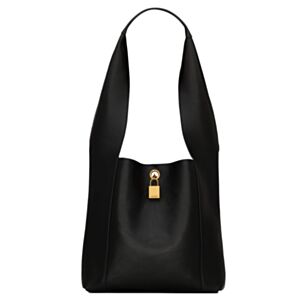 Saint Laurent Tanger In Leather Black
