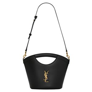 Saint Laurent Celia Mini Tote In Smooth Leather Black