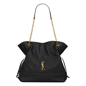 Saint Laurent Jamie Shopping Bag In Lambskin Black
