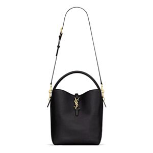 Saint Laurent LE 5A7 Leather Bucket Bag